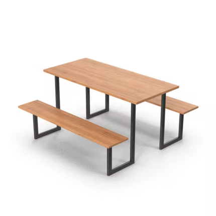 Jual Custom Meja Taman Kayu Frame Besi