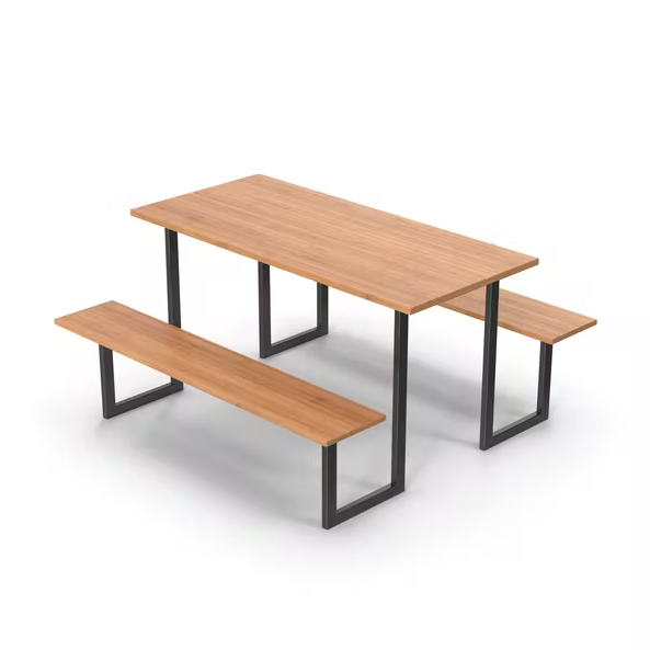 Jual Custom Meja Taman Kayu Frame Besi Jual Custom Meja Taman Kayu Frame Besi